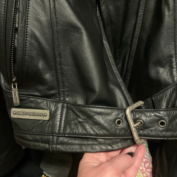 Harley-Davidson Black Leather Jacket size med - Picture 9 of 9